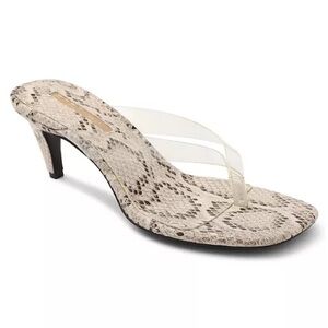 NWT- BCBGeneraion Tabina Kitten Heel with Clear Thong Strap